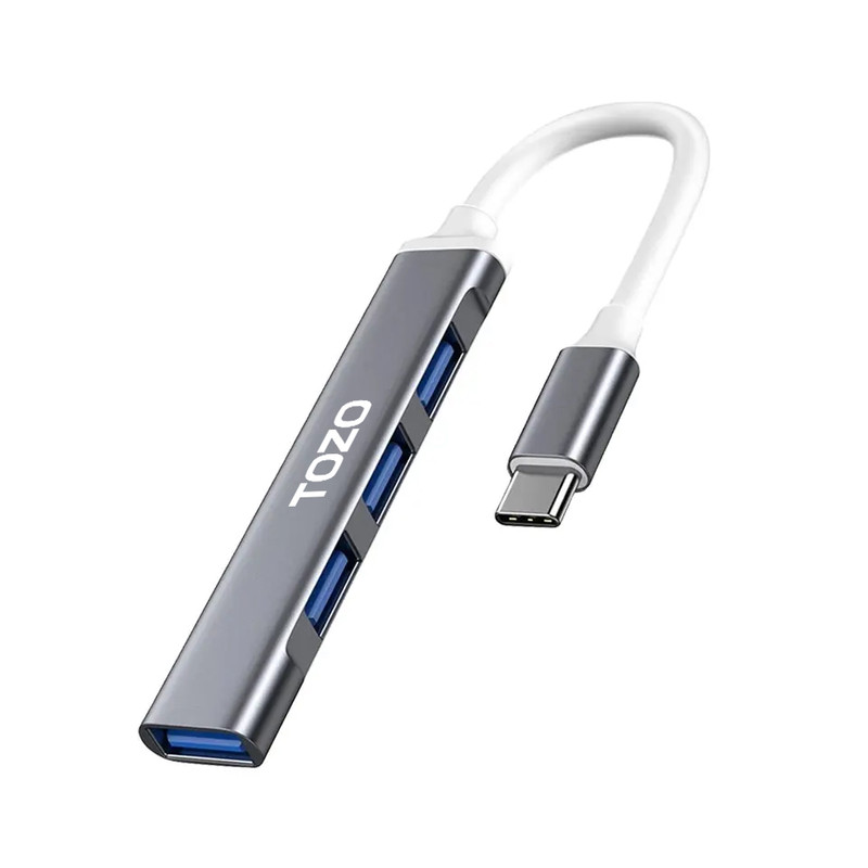 هاب USB-C چهار پورت USB توزو مدل Flow
