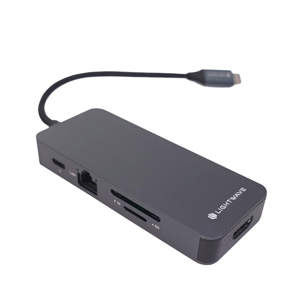 هاب هشت پورت USB-C لایت ویو مدل LW-DOCK-8I1