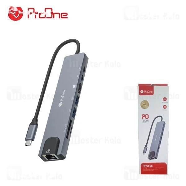 هاب 8 پورت تایپ سی پرووان Proone PHU595
