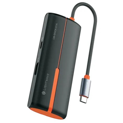 داک Lightwave LW-DOCK-51A USB-C 5 in 1