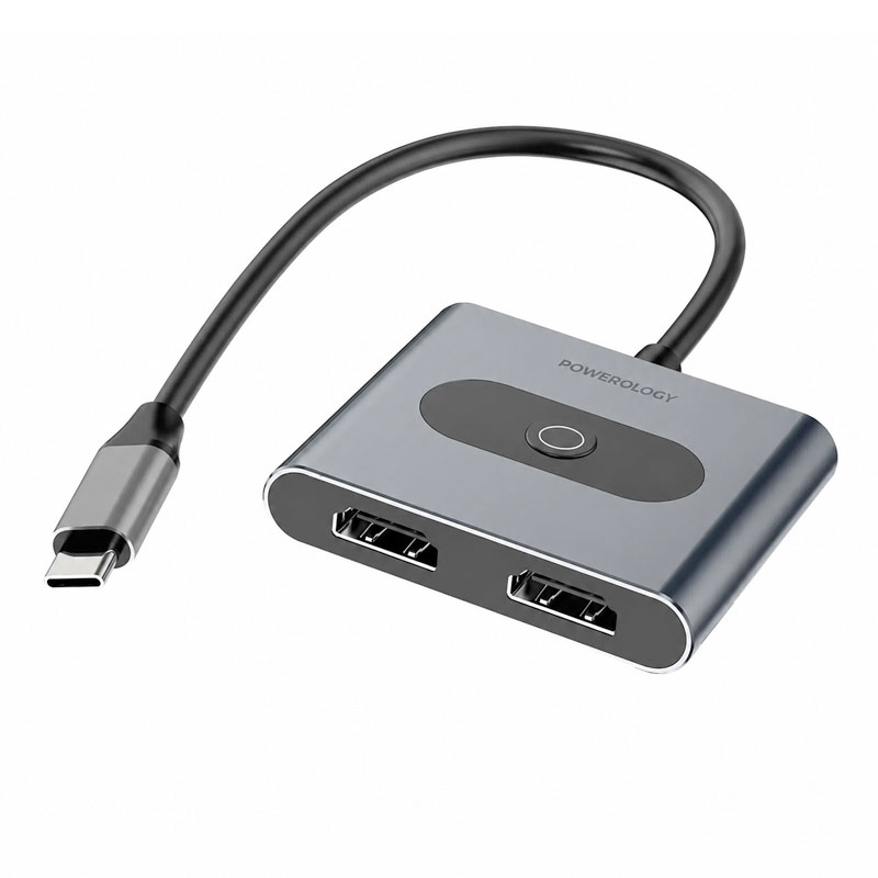 هاب تایپ سی 4 در 1 پاورولوژی Powerology 4-In-1 USB-C Hub PWFX2508A