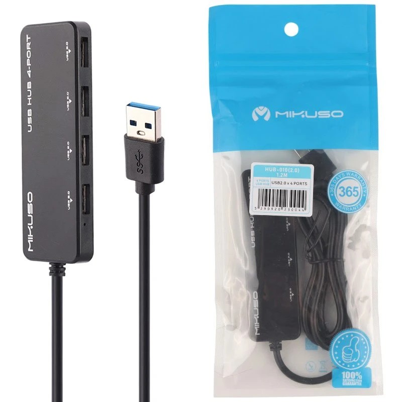 هاب 4 پورت USB 2.0 میکاسو HUB-010 طول 1.2 متر