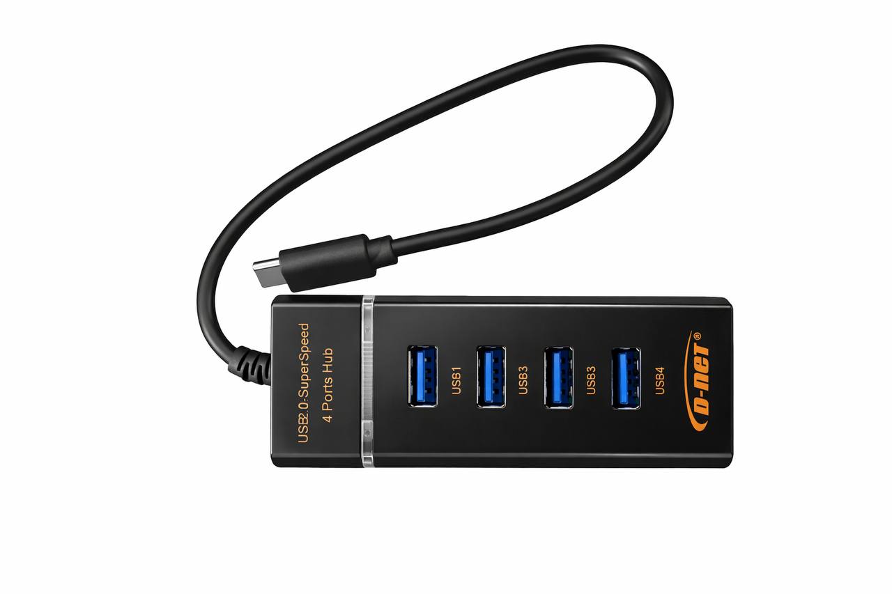 هاب 4 پورت TYPE C 30CM( USB HUB )