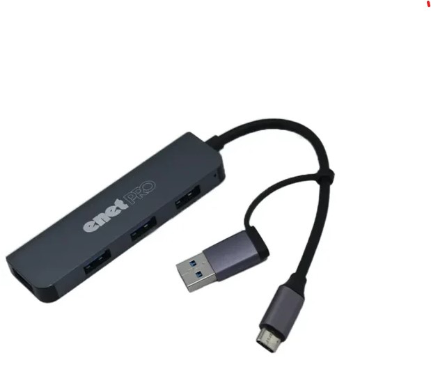 هاب ۴ پورت USB3.0 & TYPE C TO USB3.0