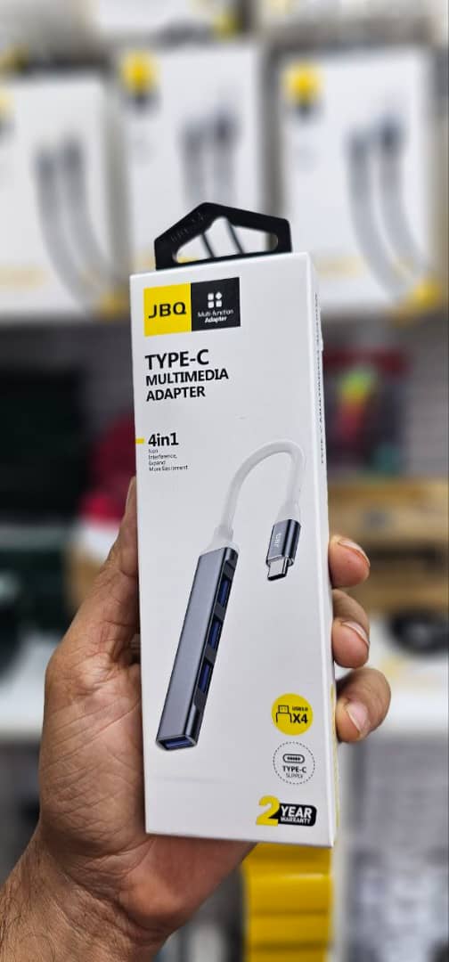هاب تایپ سی برند جی بی کیو type-c multimedia adapter jbq