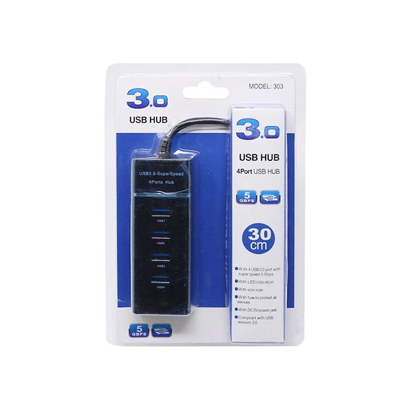 هاب USB 3.0 با 4 پورت ا USB 3.0 4Port Hub