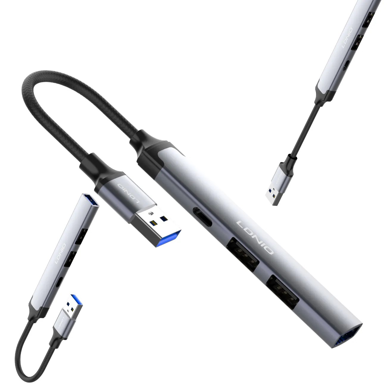 هاب USB الدینیو LDNIO مدل DS-44C چهار پورت