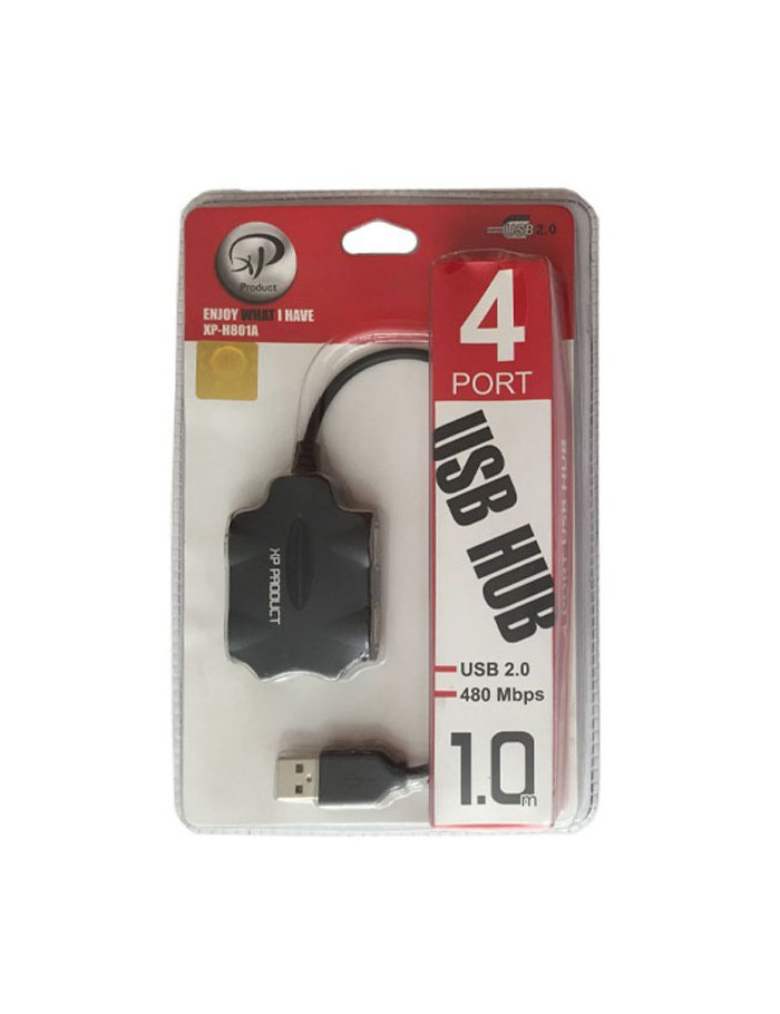 هاب XP مدل H801M با 4 پورت – راهکار حرفه‌ای برای افزایش اتصالات USB