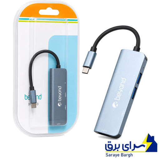 هاب تایپ سی بیاند مدل BEYOND BA-413 4Port