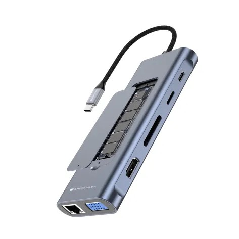 هاب USB لایت ویو مدل LW-M2/NVME-DOCK-11I1 Lightwave USB Hub LW-M2/NVME-DOCK-11I1