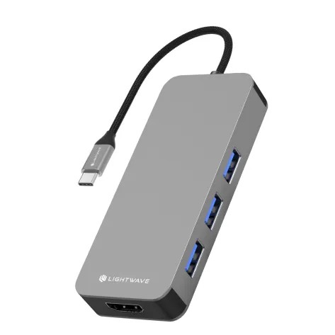 هاب USB لایت ویو مدل LW-DOCK-8I1 Lightwave USB Hub LW-DOCK-8I1