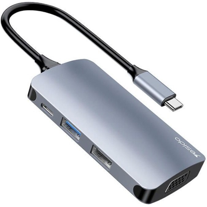 هاب ۷ پورت Yesido مدل HB16 USB-C Hub