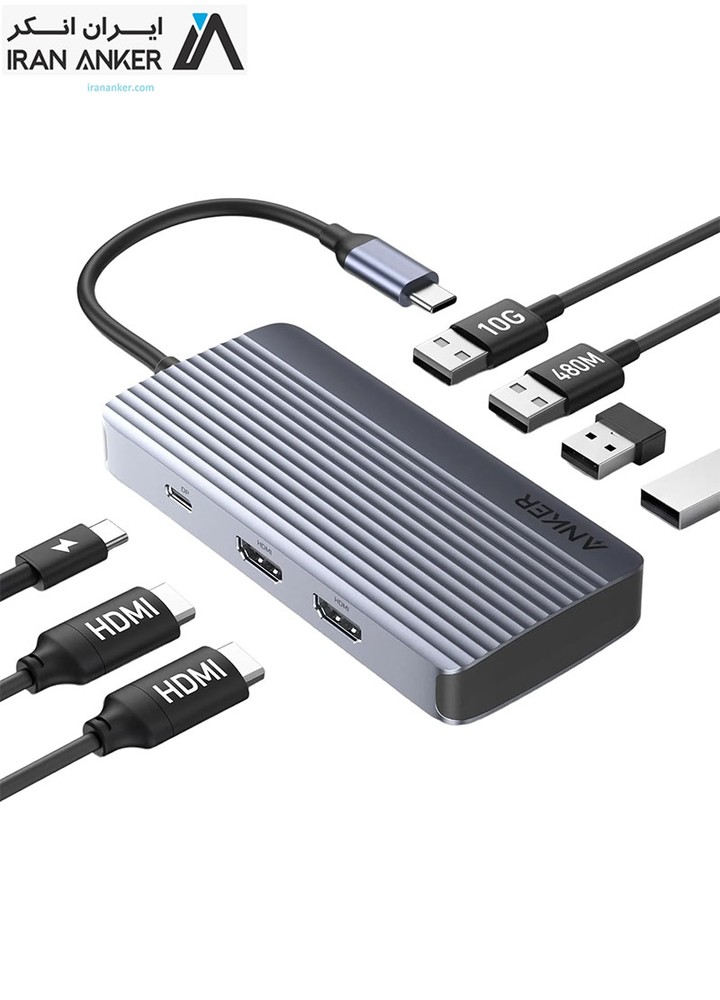 هاب انکر Anker 7 in 1 USB C Hub مدل A8374