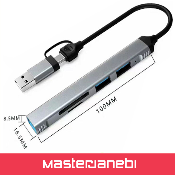 هاب و رم ریدر Type-c/USB TO USB3.0 /READER