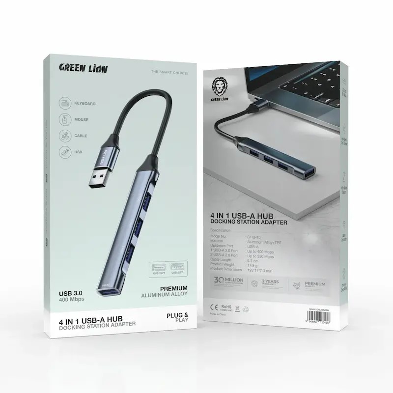 هاب گرین لاین 4IN1 USB-A-HUB