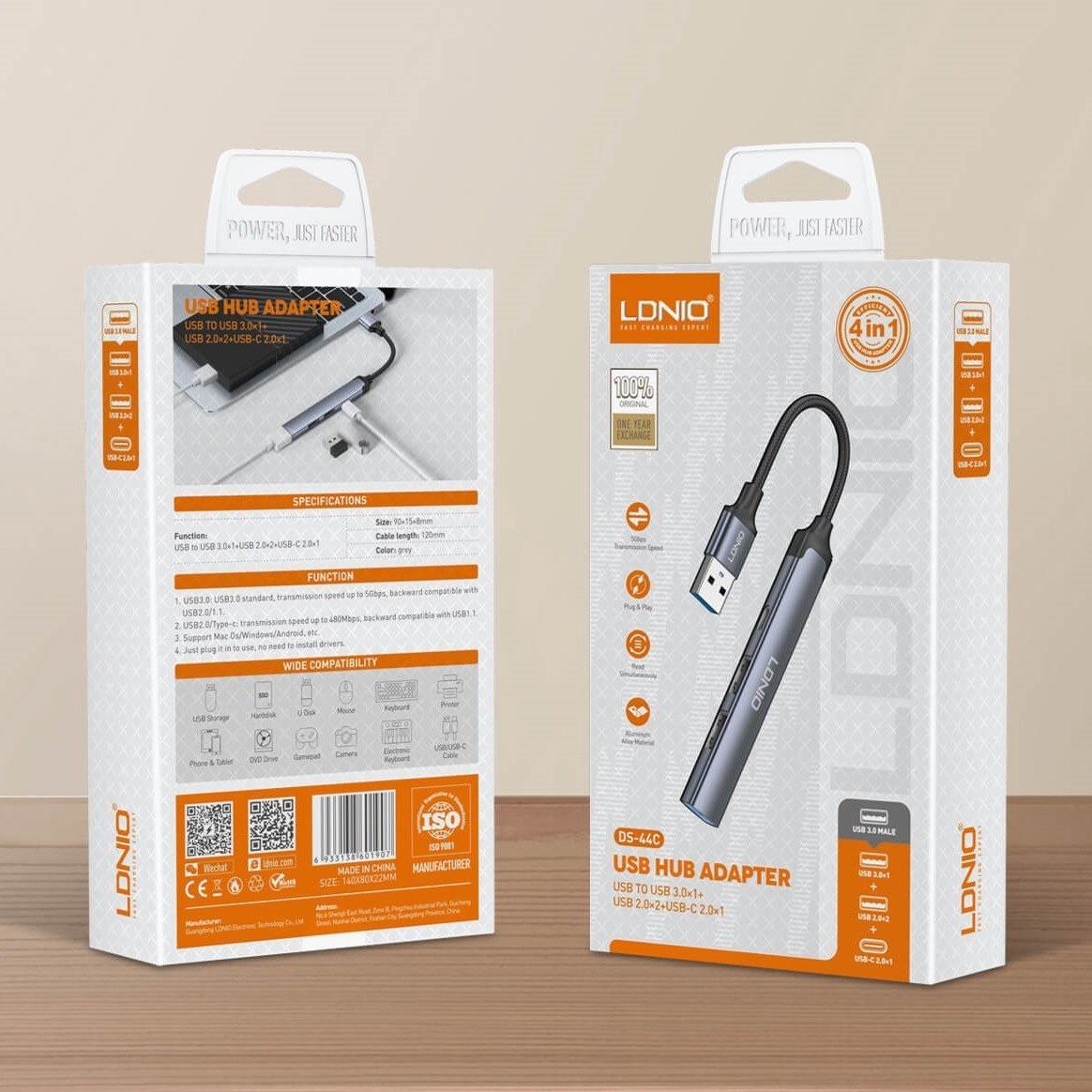 هاب 4 پورت LDNIO USB2