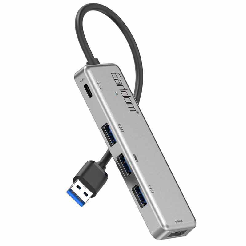 هاب Earldom ET-HUB12 USB2.0 To Type-C / USB2.0| تکنوسان