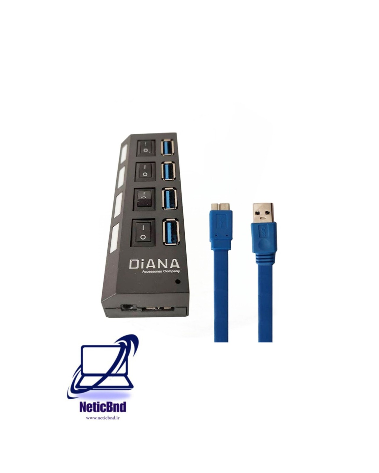 هاب USB3 4PORT DIANA
