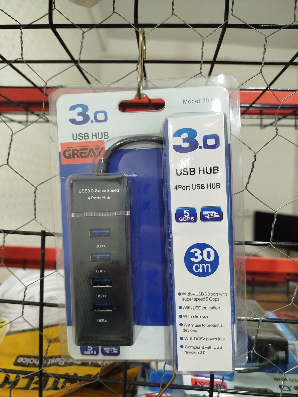 هاب usb 3.0 پورت۴