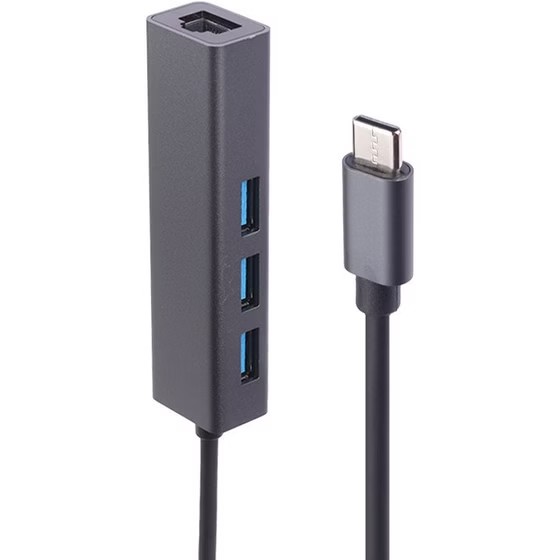 هاب 3 پورت USB3.0 و مبدل شبکه Ifortech رابط Type-c کد k11766
