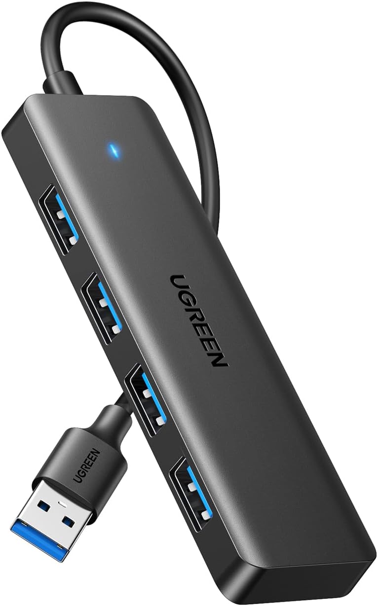 هاب USB UGREEN چهارپورته 3.0 فوق‌باریک
