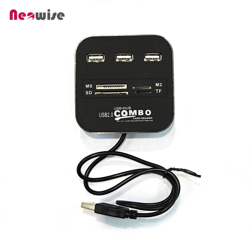 هاب USB 2.0 و رم ریدر کمبو