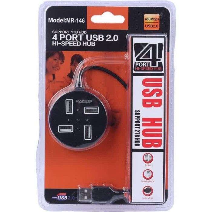 هاب مچر مدل MACHER MR-146 4 Port USB 2.0