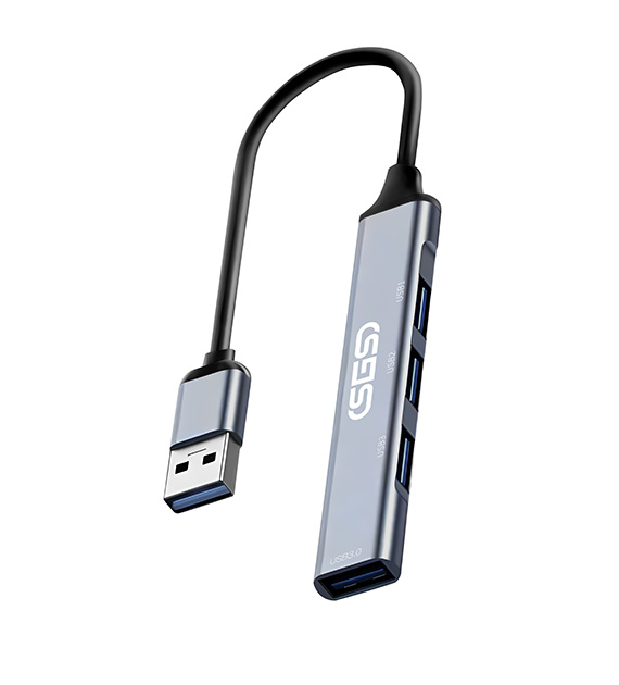 هاب ۴ پورت USB 3.0 برند SGS با تبدیل Type-C و Lightning