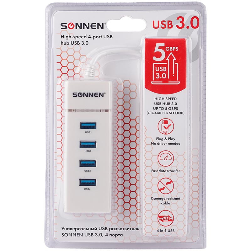 هاب 4 پورت USB 3.0 سونن
