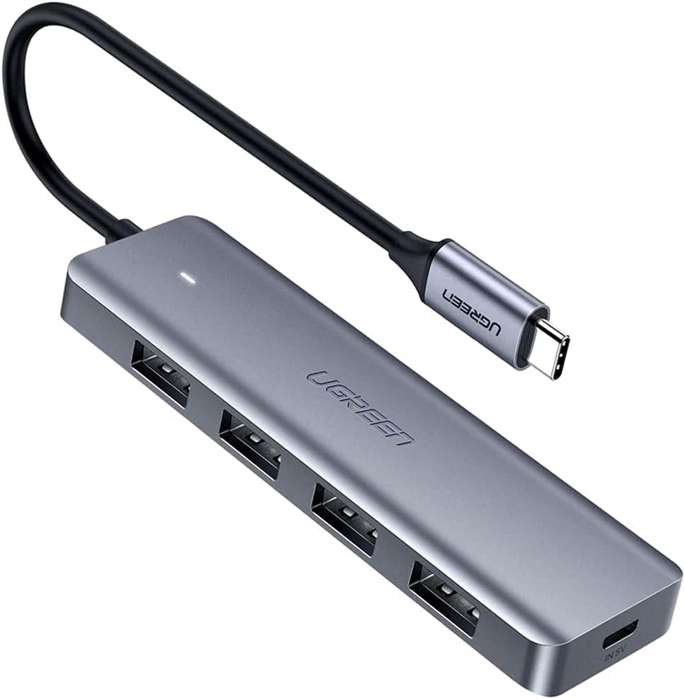 هاب USB چهار پورت UGREEN Type-C USB 3.0