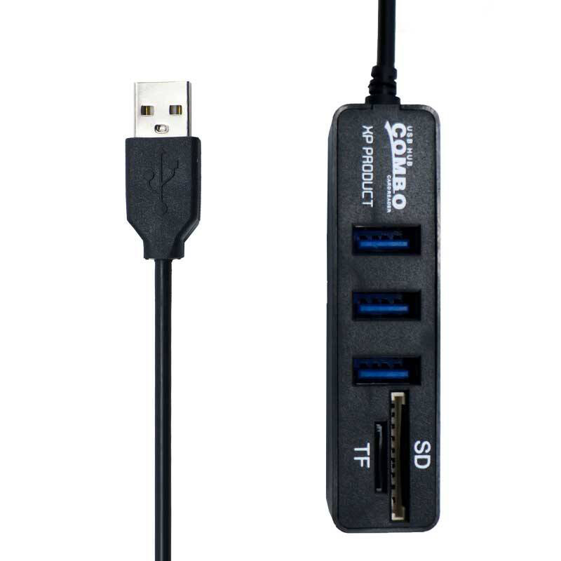 هاب USB 2.0 سه پورت Xp مدل X834 Combo - اُپرا