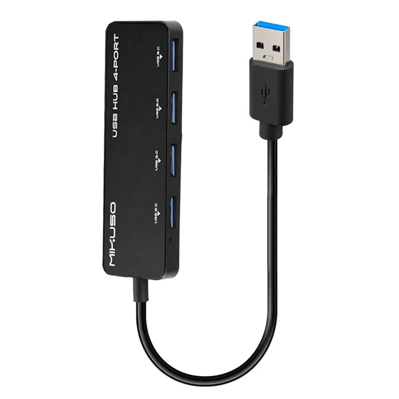 هاب ۴ پورت میکوسو (Mikuso) مدل HUB-010 طول کابل ۳۰ سانتی‌متر