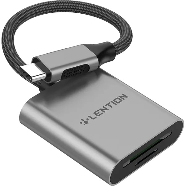 هاب مبدل USB-C به کارت خوان TF/SD لنشن مدل CB-C8