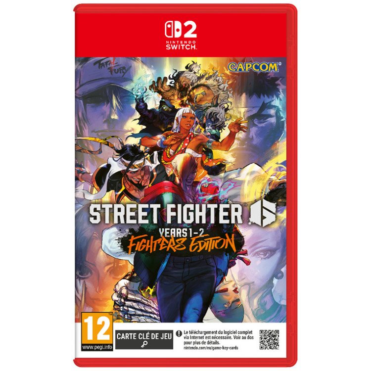 Street Fighter 6 Years 1-2 Fighters Edition Game Key Card – Nintendo Switch 2