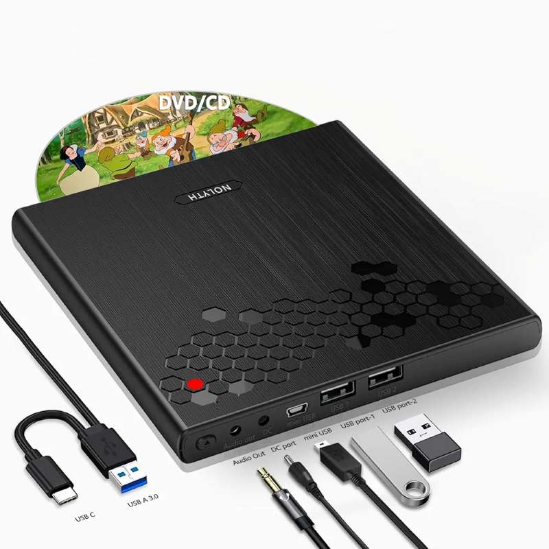 درایو سی‌دی اکسترنال NOLYTH دارای ۲ پورت USB