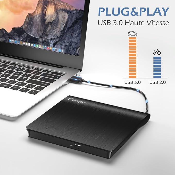 درایو نوری اکسترنال کوکوپا مدل USB 3.0 | Cocopa External CD DVD Drive