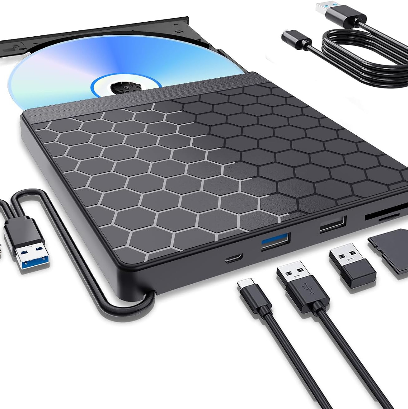 درایو نوری اکسترنال CD/DVD برند Aumdie مدل BT683
