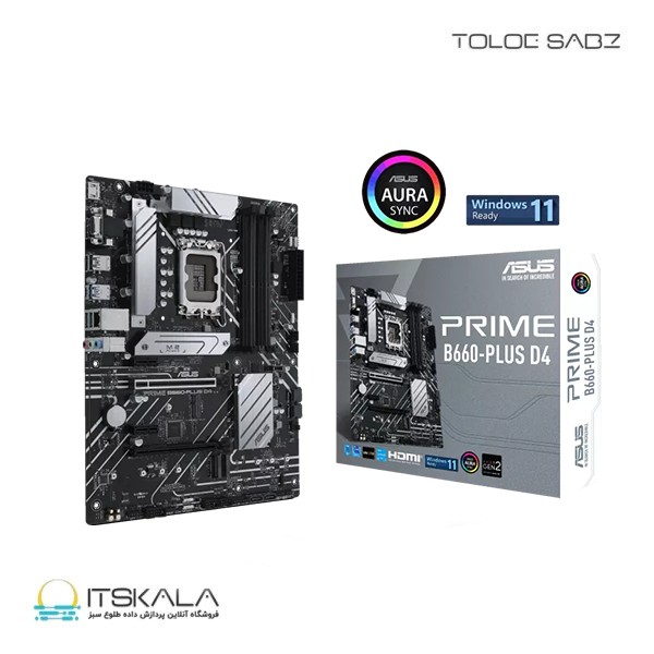 مادربرد ایسوس مدل ASUS Motherboard PRIME B660 – Plus D4