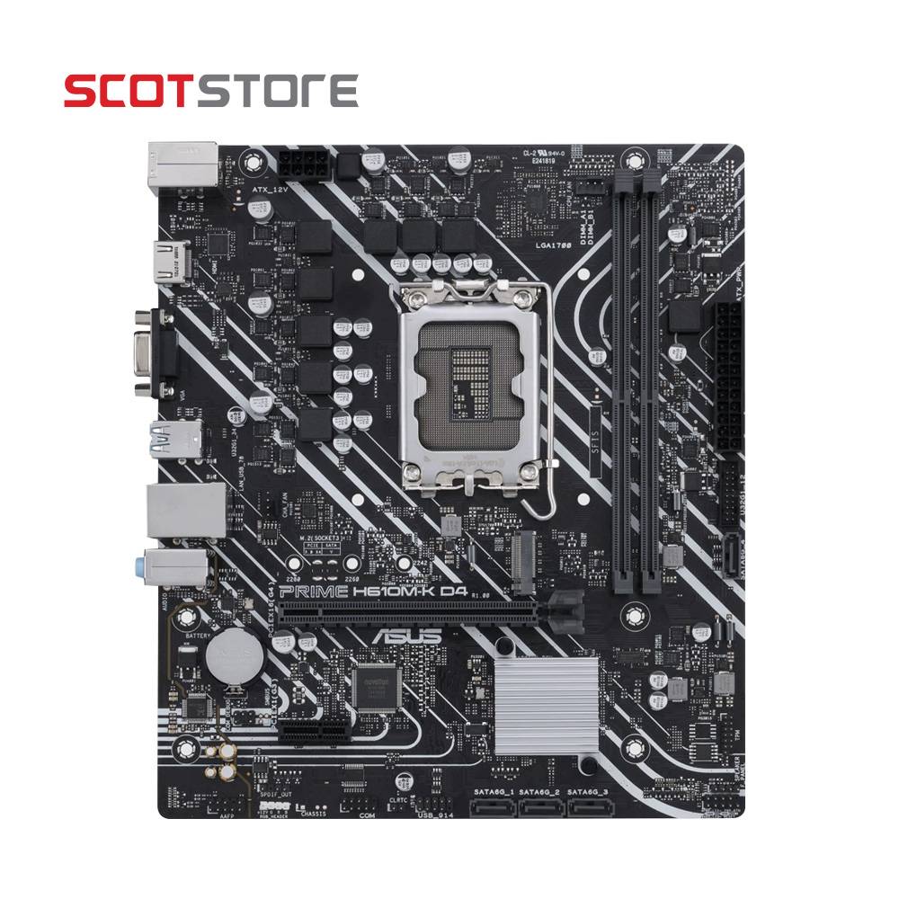 مادربرد ایسوس PRIME H610M-K D4 ASUS PRIME H610M-K D4 Motherboard