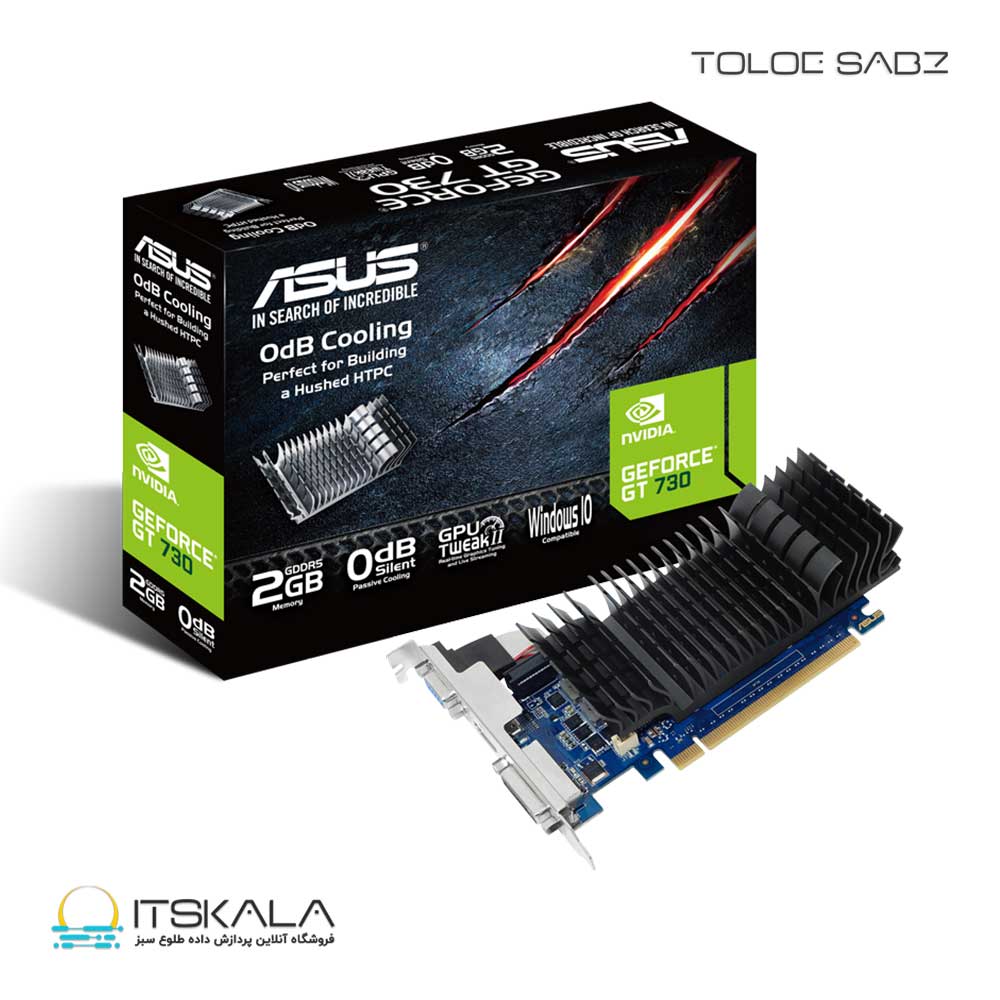 کارت گرافیک ایسوس GeForce GT 730 SL 2G BRK