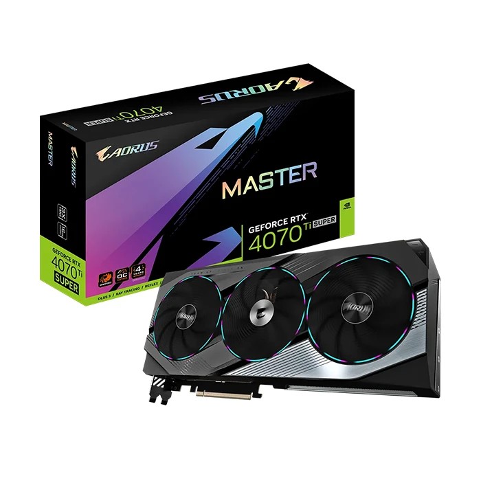 کارت گرافیک گیگابایت RTX 4070 TI SUPER AORUS MASTER OC 16GB Gigabyte RTX 4070 TI SUPER AORUS MASTER OC 16GB