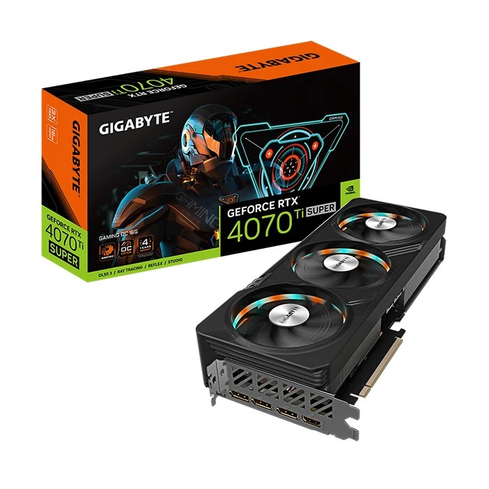 کارت گرافیک گیگابایت RTX 4070 TI SUPER GAMING OC 16GB Gigabyte RTX 4070 TI SUPER GAMING OC 16GB
