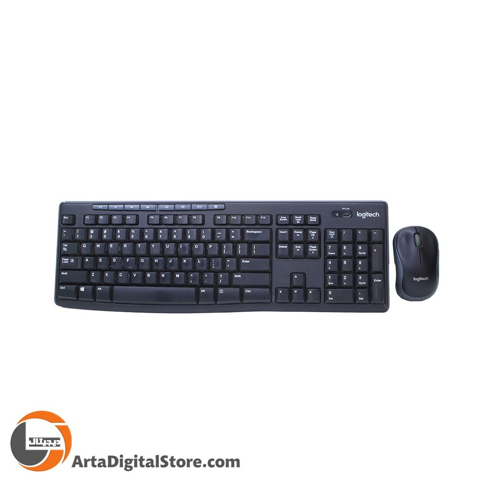موس و کیبورد بی سیم لاجیتک Mouse & Keyboard Logitech MK270 Black