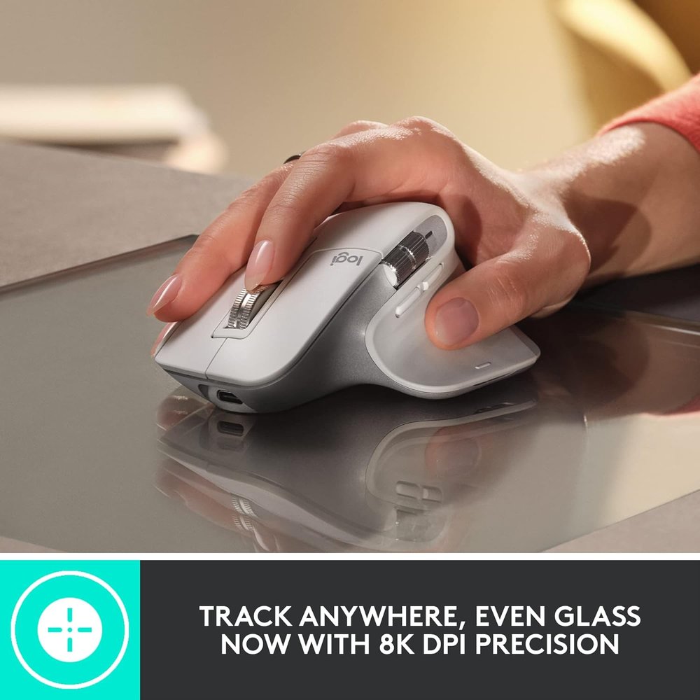موس لاجیتک LOGITECH MX MASTER 3S بی‌سیم - 8K DPI Logitech MX MASTER 3S Wireless Mouse