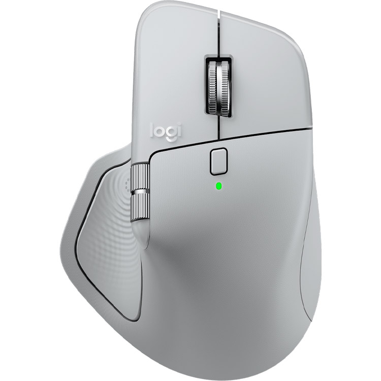 موس Logitech MX Master 4 - بی‌سیم - خاکستری روشن