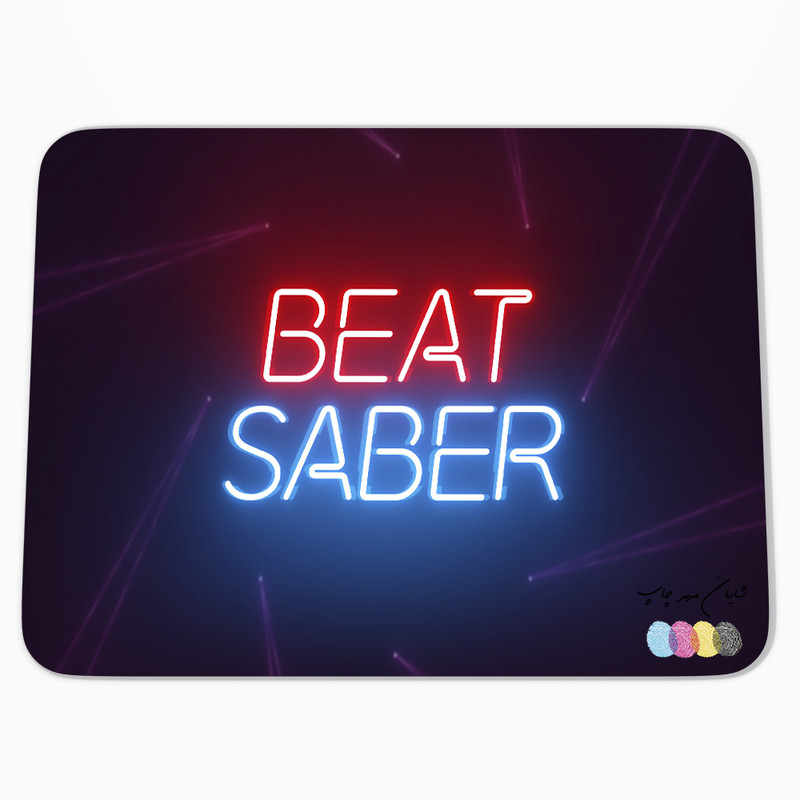 ماوس پد شایان مهر چاپ مدل بازی BEAT SABER