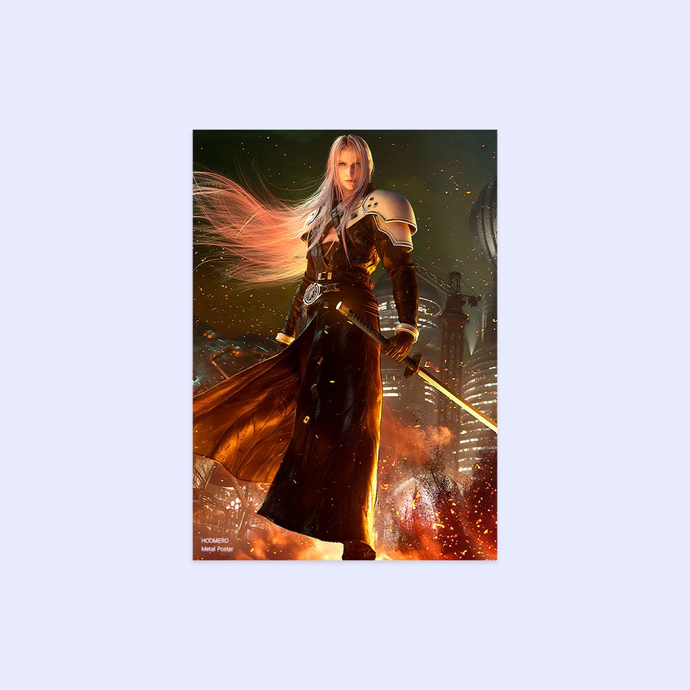 متال پوستر هومرو طرح بازی Final Fantasy کد PS1227