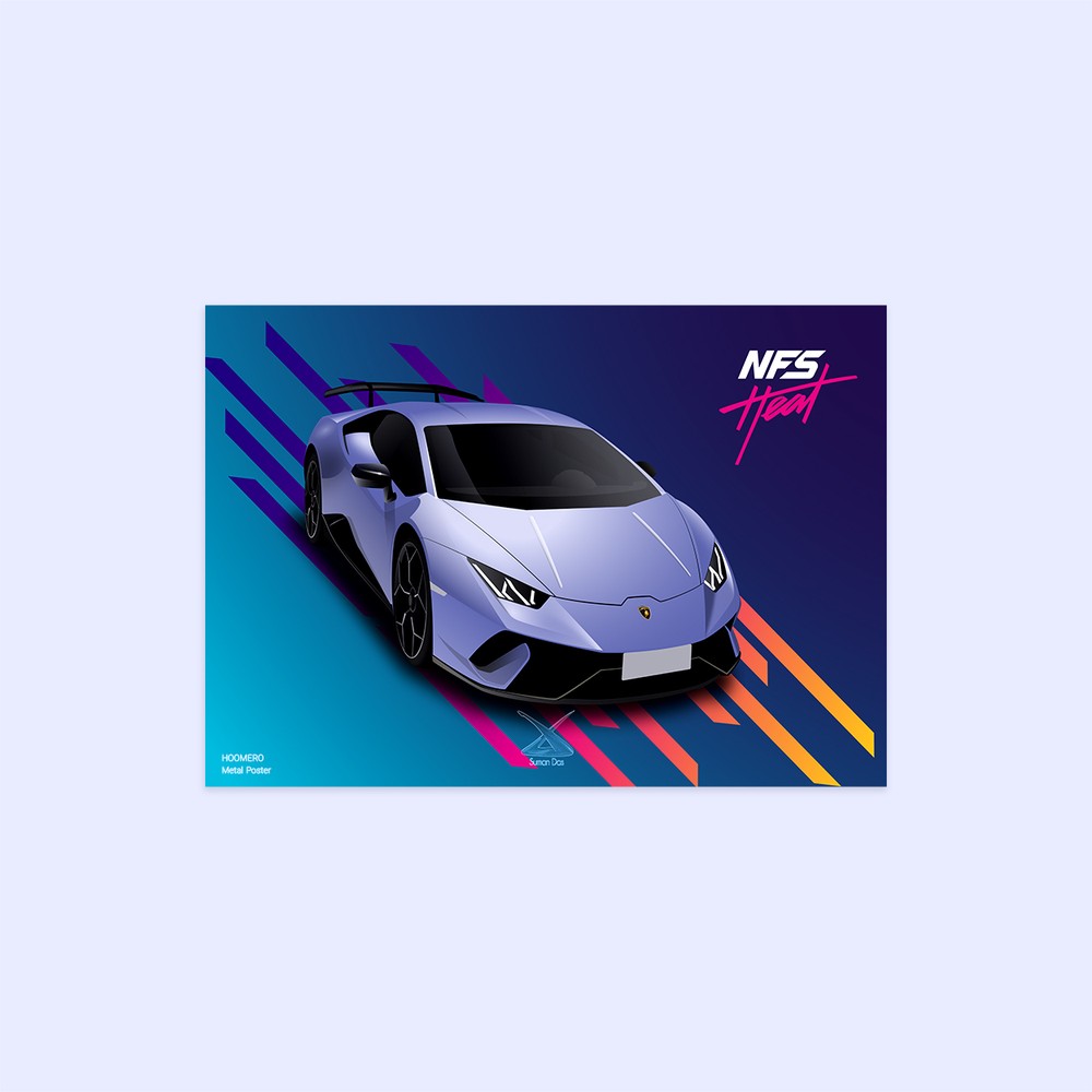 متال پوستر هومرو طرح Need for Speed کد PS643