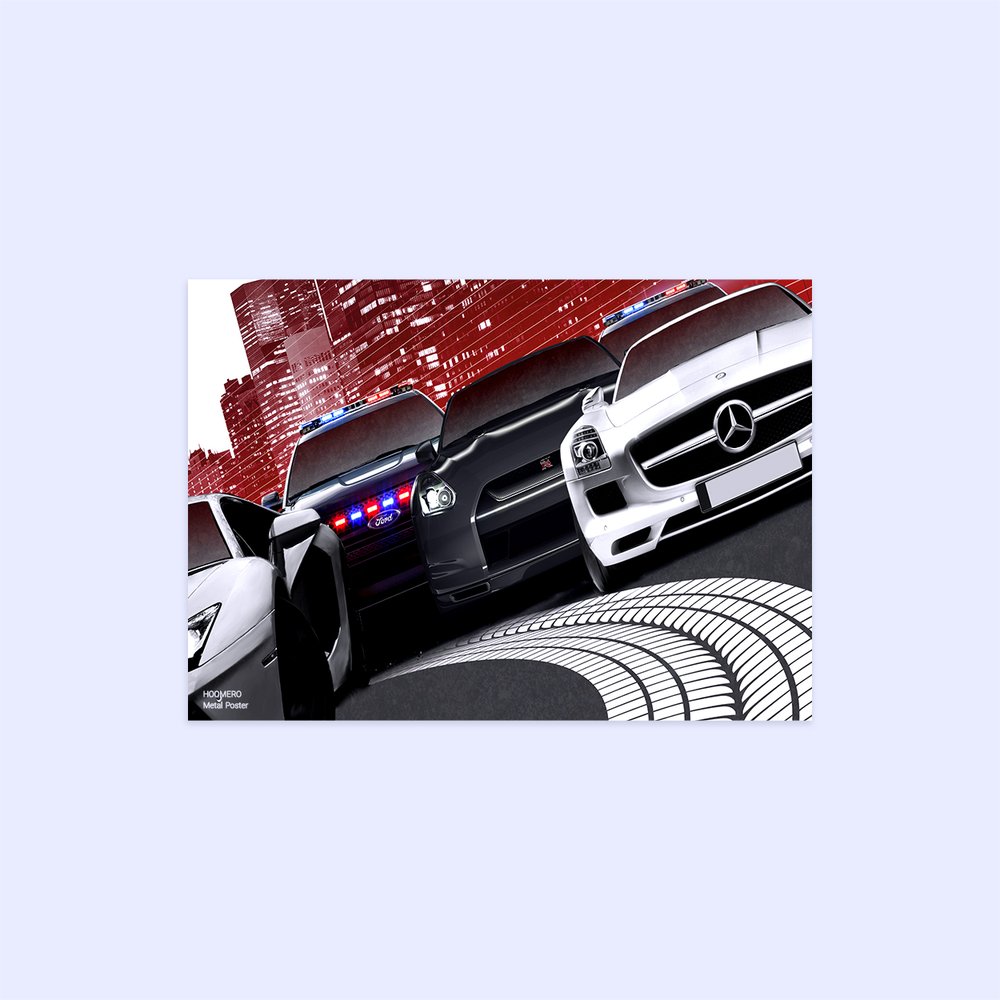متال پوستر هومرو طرح Need for Speed کد PS638