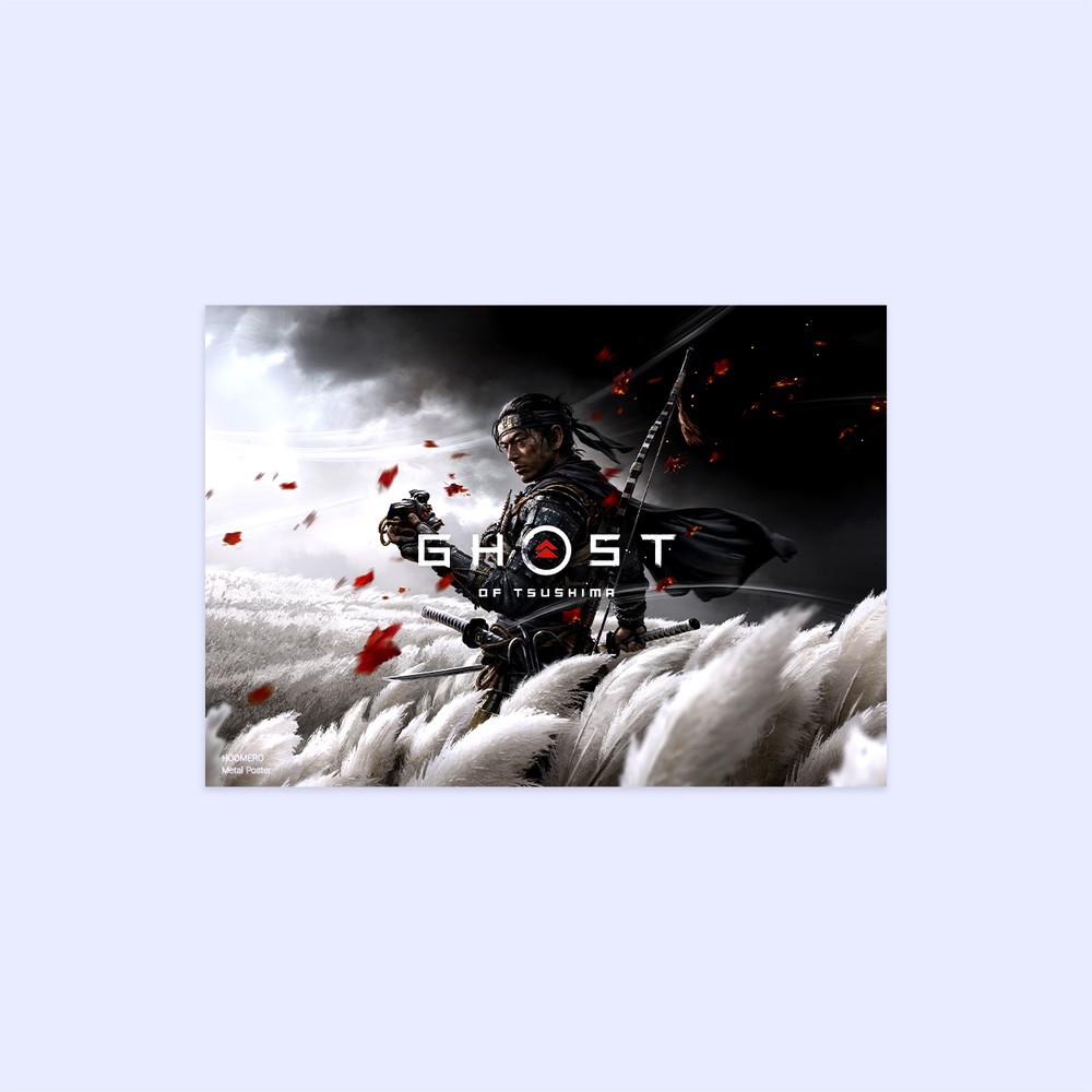 متال پوستر هومرو طرح Ghost of tsushima کد PS844